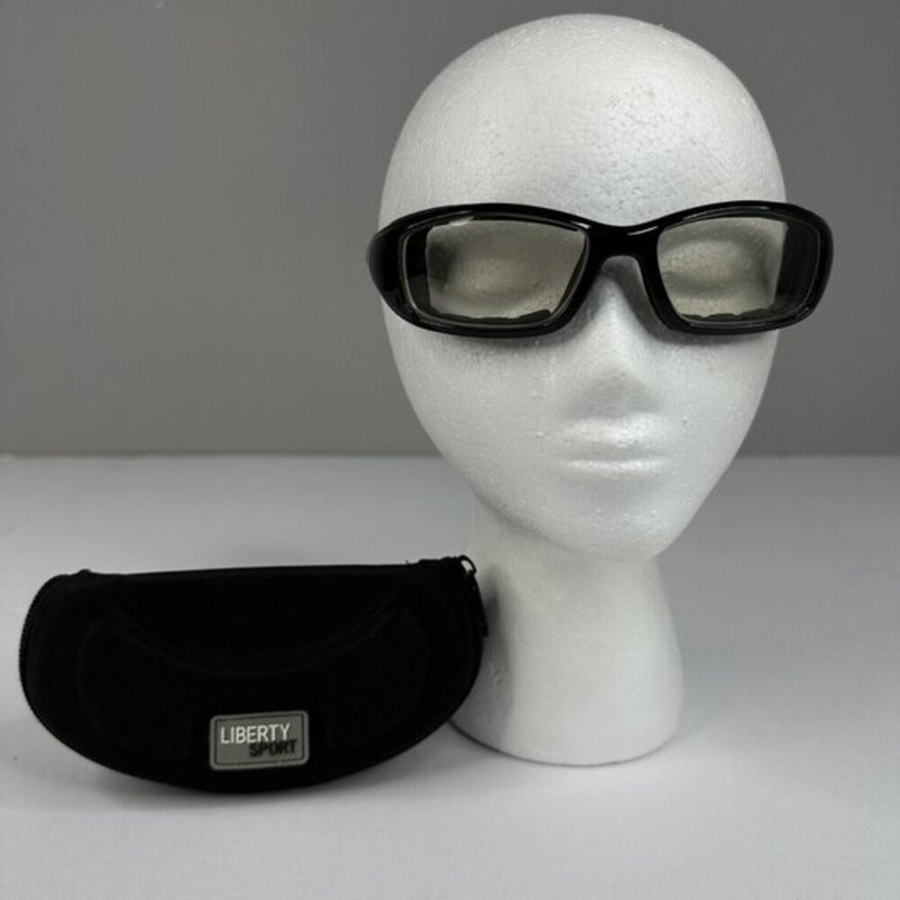 Liberty Sport Rider #203 Kids Black Athletic Sports Goggles Eyewear with Case